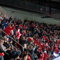 The GVSU section of the stands